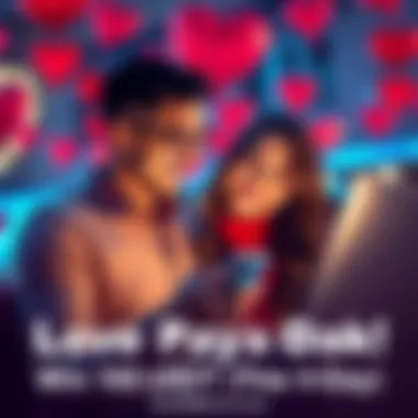 Valentine's Day Celebration with BitMart Card Happy couple celebrating Valentine's Day while using BitMart Card to make purchases and share moments online