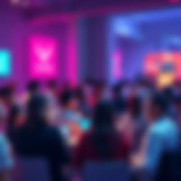People engaging in a lively discussion about Vechain's innovations and progress