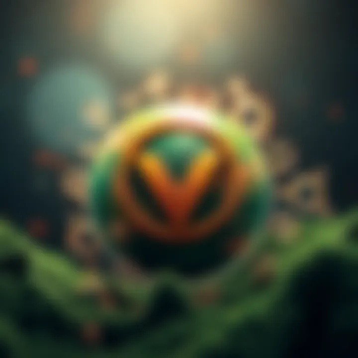 A graphic showing a green planet with carbon credits symbol and eco-friendly apps like Bubbles around it, highlighting sustainable practices.