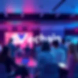 People engaging in a discussion about Vechain and blockchain technology at a forum