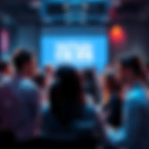 People sharing ideas about VeChain developments in a lively discussion