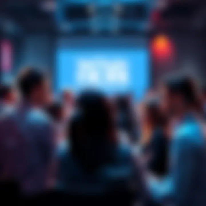 People sharing ideas about VeChain developments in a lively discussion