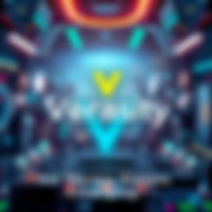 Verasity logo with a background showing competitors in the digital space