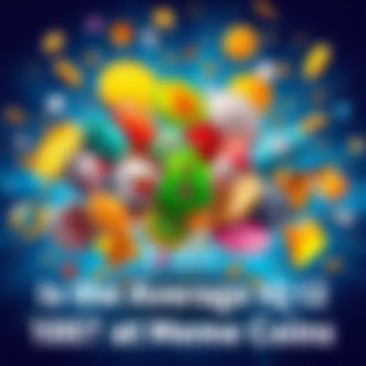 A vibrant depiction of meme coins symbolizing the unpredictable nature of the cryptocurrency market