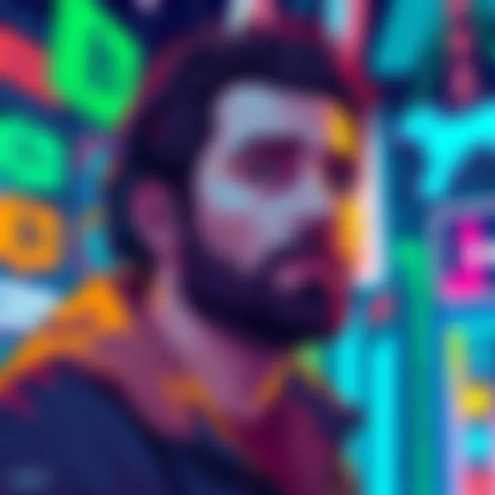 A tribute illustration featuring Vincent McPhillip, highlighting his contributions to the Pi Network and current work with Knomad.