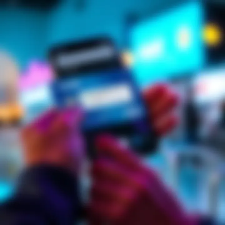 A person holding a VISA card with the Revolut app open on their smartphone, showing an error message related to adding funds.