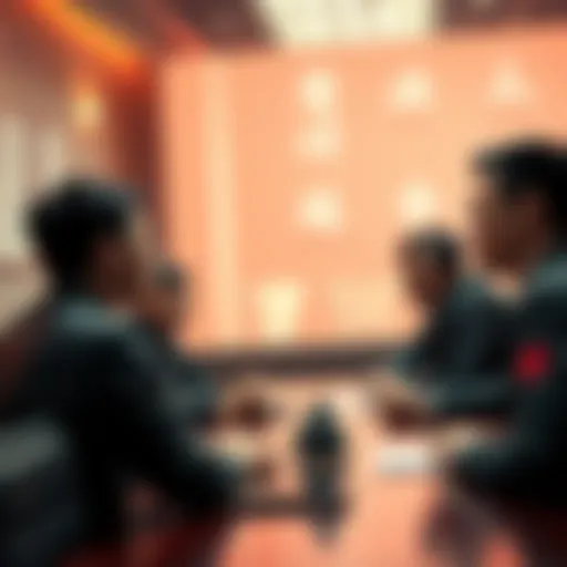 Vitalik Buterin discussing Ethereum's future with a group of Chinese developers in a meeting.