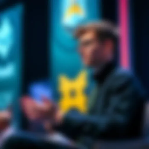 Vitalik Buterin presenting ideas on Ethereum Layer 2 networks at a tech conference