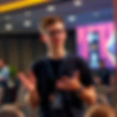 Vitalik Buterin explaining the new quantum resistance roadmap for Ethereum in a conference setting