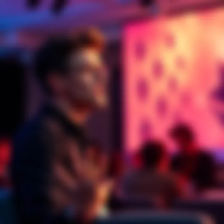 Vitalik Buterin discussing Ethereum Vitalik Buterin speaking at a conference about his vision for Ethereum's future