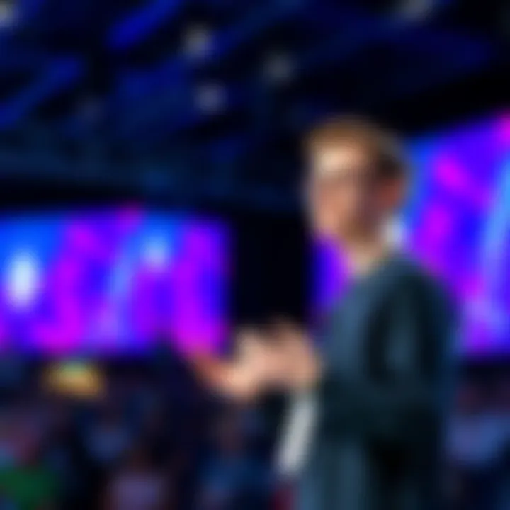 Vitalik Buterin delivers a speech highlighting the decentralized nature of Ethereum and the role of the Ethereum Foundation
