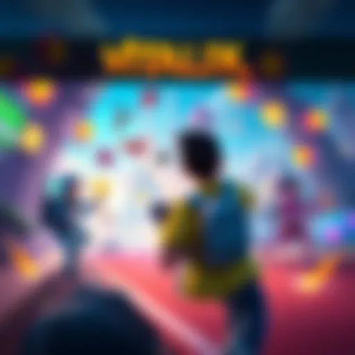 A player immersed in the vibrant world of Vitalik Run, engaging with colorful characters and dynamic environments, showcasing the game's lively atmosphere.