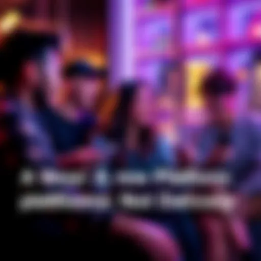 A group of friends engaging in video and text chats on the Vooz platform, representing friendship and casual conversations