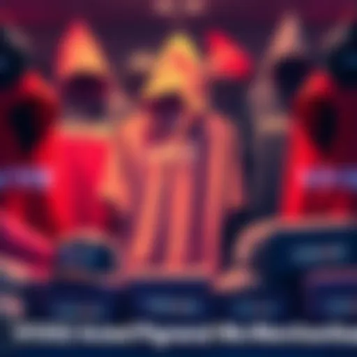 A display of Vooz hoodies, tees, and hats available for worldwide shipping, showcasing various styles and colors.