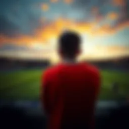 Person contemplating a $1000 bet on Doku with a soccer field in the background