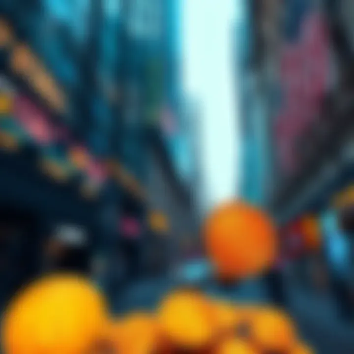 Wall Street Bitcoin Investment A stock market scene with Bitcoin symbols showing acceptance by Wall Street investors
