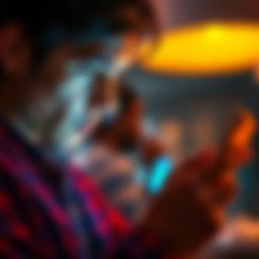 A person troubleshooting wallet issues on the Pi app on a smartphone, focused on the screen with a concerned expression