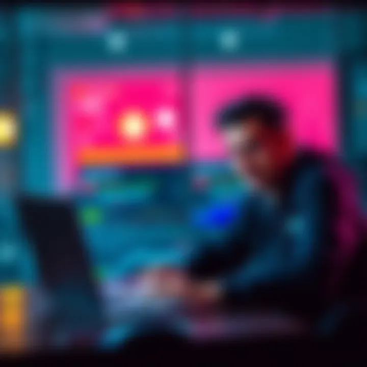 A person comparing swap fees on different platforms using a laptop, looking surprised at the savings from alternative wallets.