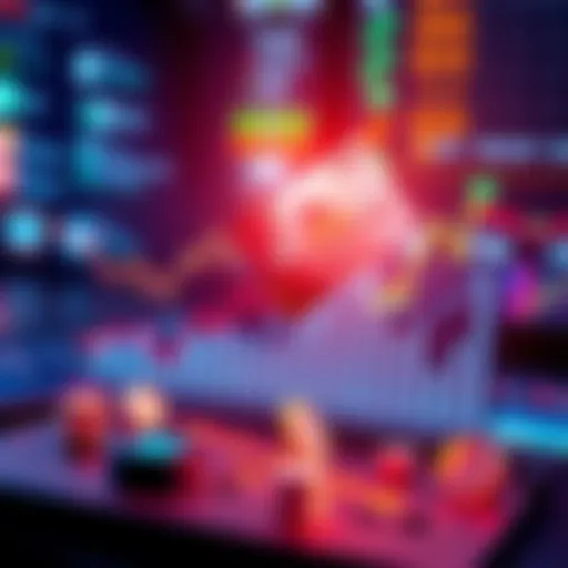 Wallet Data Trends A graphic showing rising trends in wallet data with financial charts and icons representing transactions.