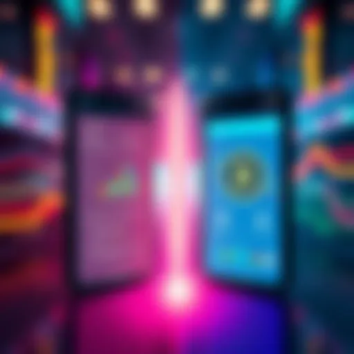A side-by-side look at Internet Money Wallet and ZKX Wallet showing their interfaces and features.