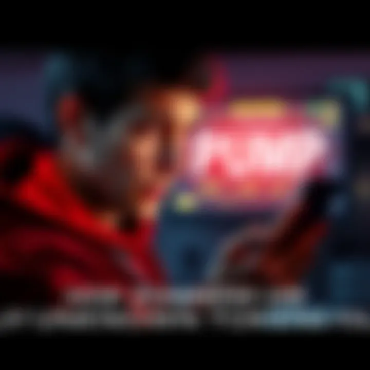 A person looking worried while checking their cryptocurrency wallet, with the word 'PUMP' displayed on the screen, symbolizing potential scams.