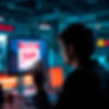 A person looking at a computer screen showing a suspicious online shopping deal with red flags