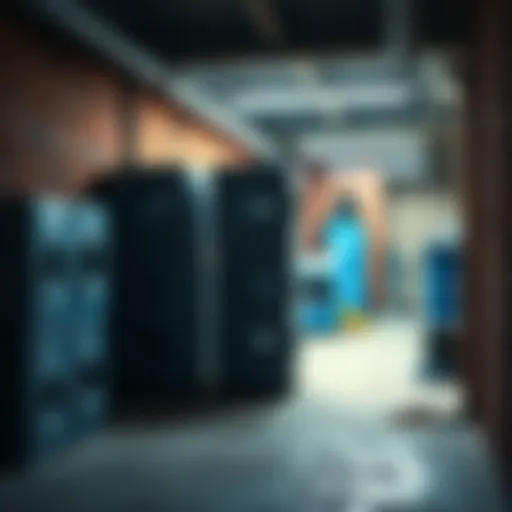 Three stacks of washers in a basement, previously thought to be seed phrase storage