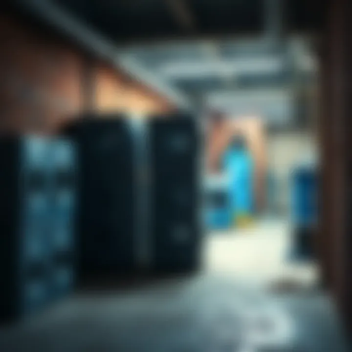 Three stacks of washers in a basement, previously thought to be seed phrase storage