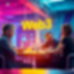 Tom from iExec and Ksenia discussing challenges to Web3 adoption at the 50 Partners Onchain Day