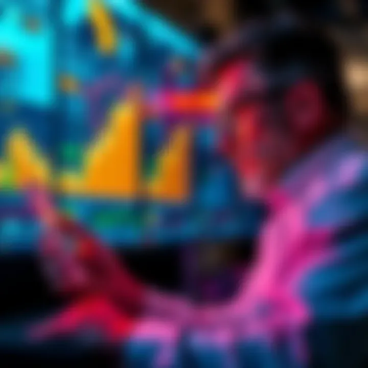 A marketer analyzing performance metrics on a digital screen, emphasizing the importance of quality over quantity in Web3 campaigns.