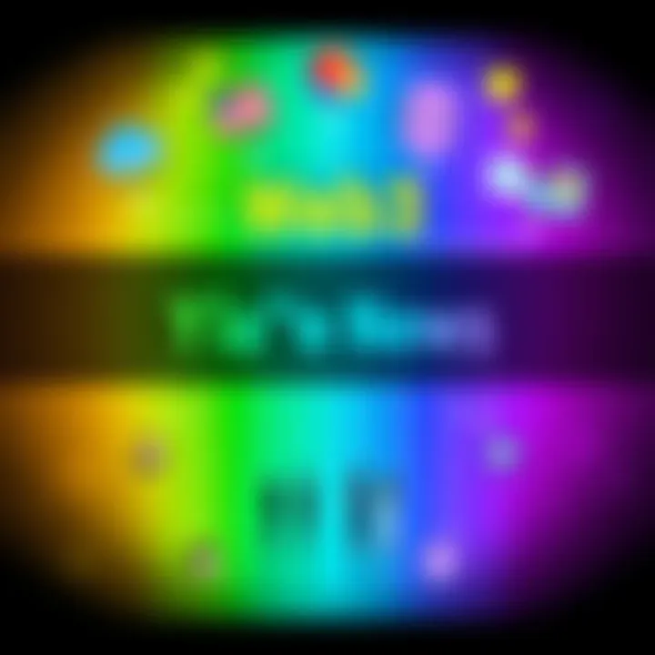 Web3 Personality Test Graphic A colorful graphic illustrating different Web3 personality types and digital interactions, inviting people to take a personality test.