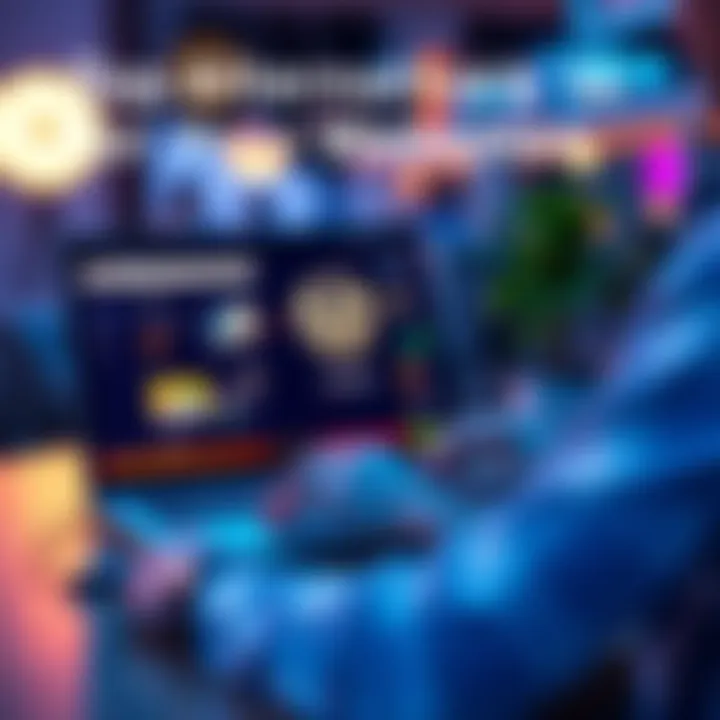 A person comparing different website platforms on a laptop, showcasing features and ease of use.