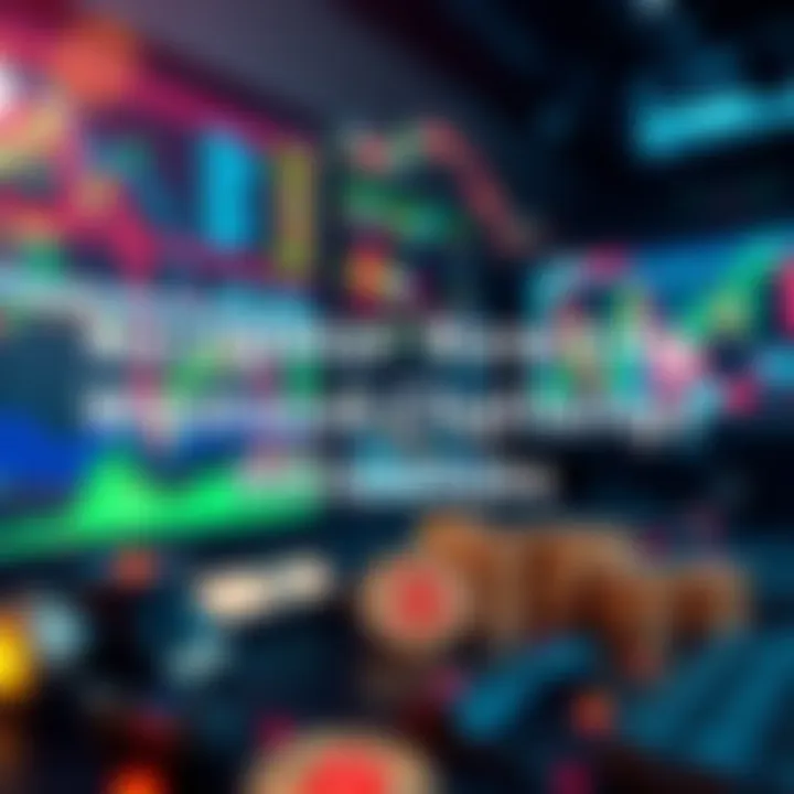 Navigating Weekend Trading Challenges A visual representation of cryptocurrency trading challenges, focusing on cash out limits and weekend trading restrictions, featuring digital charts and American currency symbols.