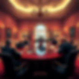 Officials discussing banking and cryptocurrency regulations in a meeting room at the White House.