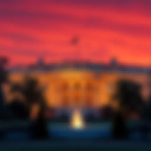 A graphic representation of the White House with text indicating a new data integrity standard for tokenization.