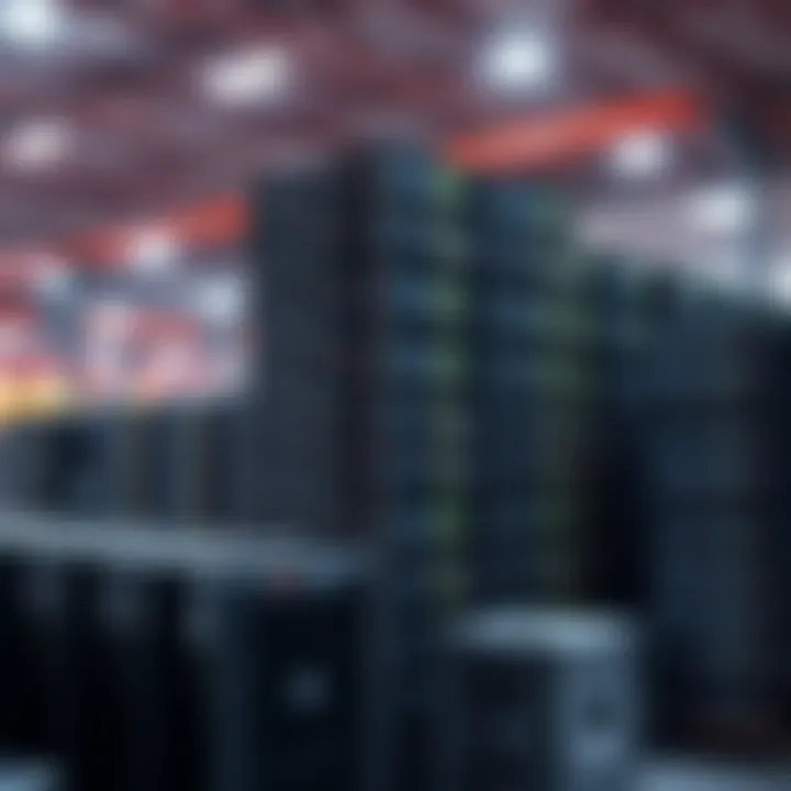 A large group of Wirnet iFemtoCell Miners stacked in a warehouse, showcasing their bulk and arrangement.