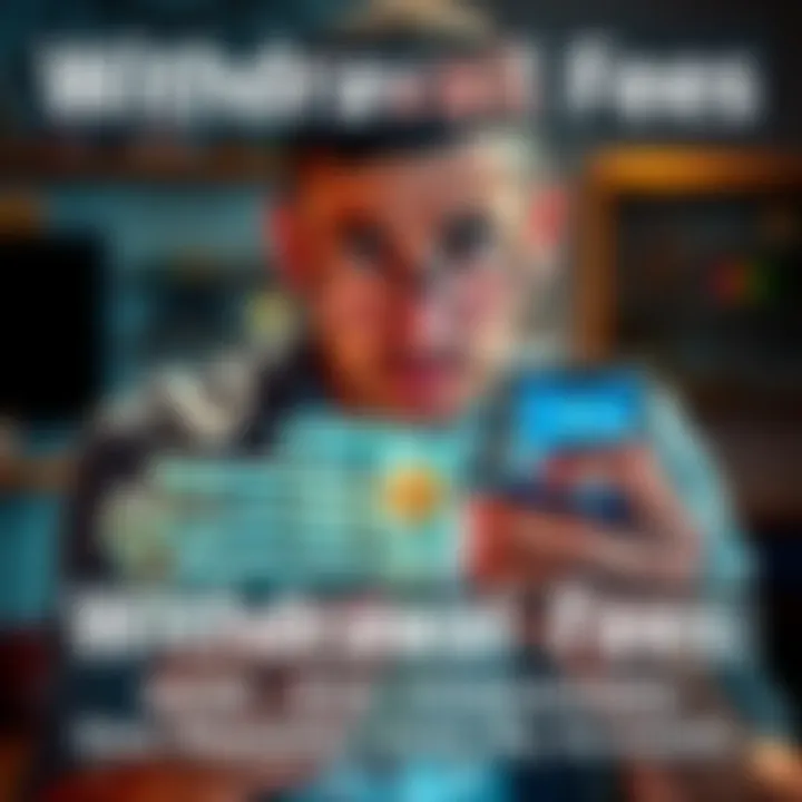 A person showing disappointment over unexpected withdrawal fees