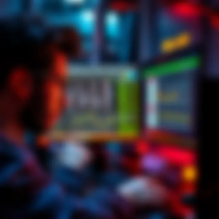 Withdrawing USDC to USDT A person looking at a computer screen while checking cryptocurrency balances and making a transaction to withdraw USDC to USDT.