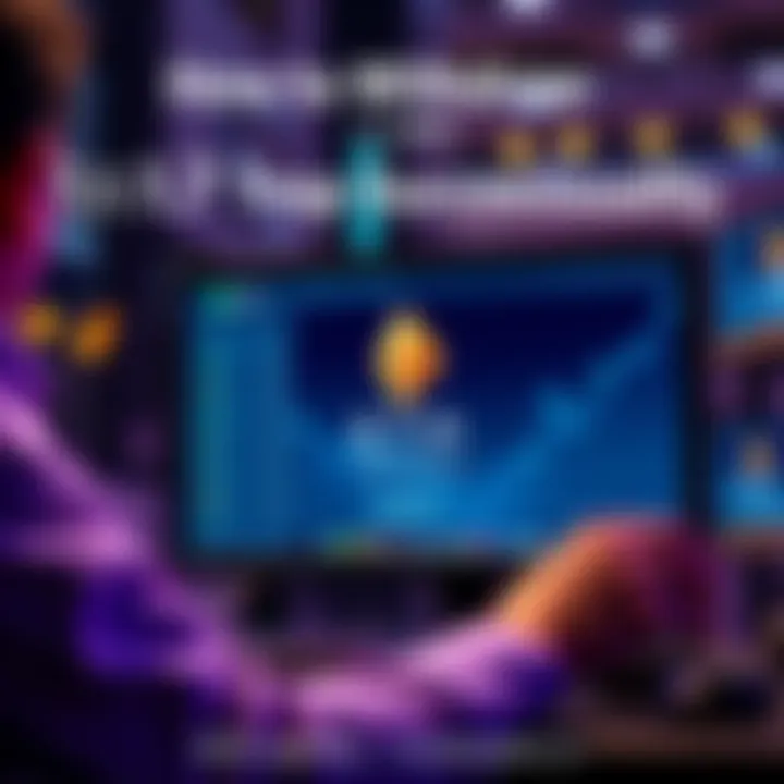 Withdrawing ETH from Arb Nova A person using a computer to withdraw ETH from Arb Nova, showing a digital wallet interface.