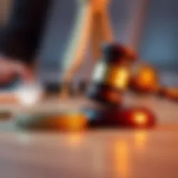 World Liberty Financial logo next to a gavel symbolizing the defamation lawsuit against Justin Sun