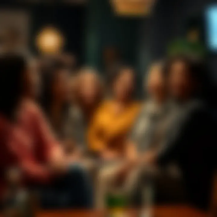 A group of diverse women sitting together discussing their life goals and desires, showing emotions and expressions of understanding