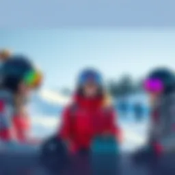 Women's Ski Big Air Competitors Eileen Gu, Gremaud, and Oldham preparing for their jumps in the Women's Ski Big Air event at the Olympics.