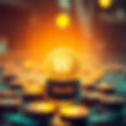 Visual representation of Worldcoin tokens in a digital economy setting, highlighting proof-of-personhood and identity verification.