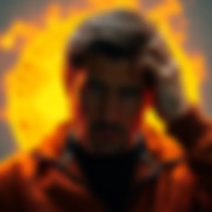 Man looking worried with Bitcoin symbol A worried man holding his head with Bitcoin symbol in the background, representing loss in a scam