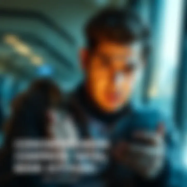 A concerned individual checking their bank account balance on a smartphone, with a worried expression on their face, symbolizing fears of account freezes.