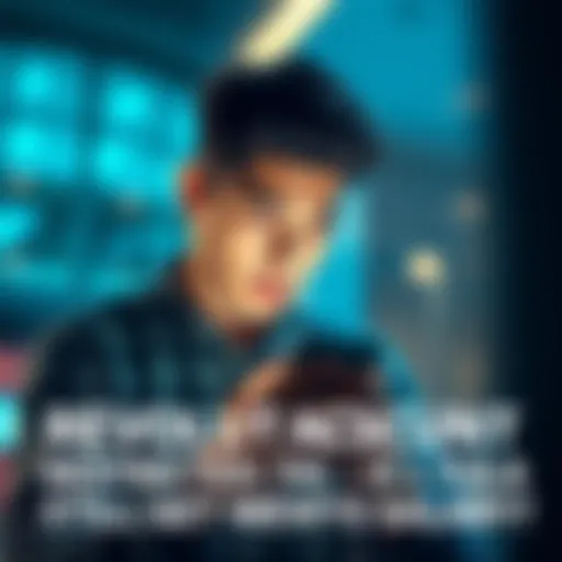 A concerned person examining their phone while thinking about their salary deposit issues due to bank restrictions