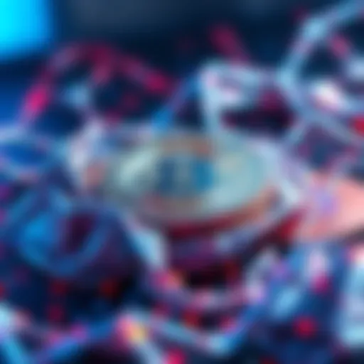 A digital representation of Nano coins being wrapped for use on various blockchain networks.