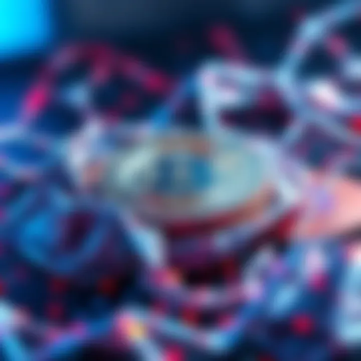 Wrapping Nano Coins for Blockchain A digital representation of Nano coins being wrapped for use on various blockchain networks.