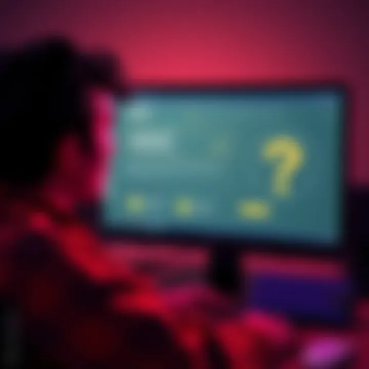 A concerned community member looks at a computer screen displaying the XDC wallet interface, with a question mark symbol and a Ledger hardware wallet beside them.