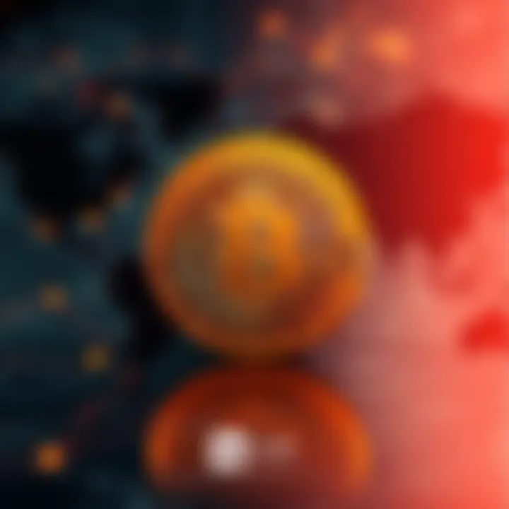 A digital representation of a coin symbolizing XMR, set against a world map background, highlighting its potential as a global currency.